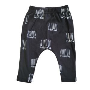 Tiny Tribe Black Barcode Leggings